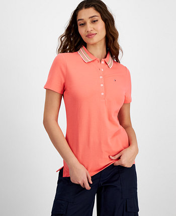 Женская футболка-поло с полосатым воротником Tommy Hilfiger Tommy Hilfiger