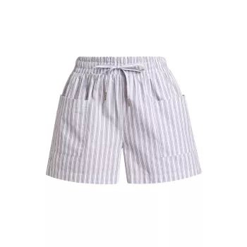 Soft Striped Cotton Shorts Stellae Dux