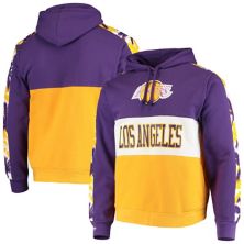 Мужская флисовая толстовка с капюшоном Mitchell & Ness Purple Los Angeles Lakers Hardwood Classics Leading Scorer Unbranded