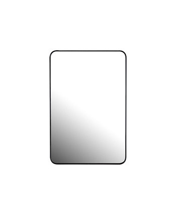 Прямоугольное декоративное настенное зеркало для ванной комнаты с закругленными углами, 36 x 24 дюйма Mirrorize