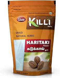 KILLI Haritaki | Kadukkai | Myrobalan | Karakkaya | Terminalia chebula | Harad Powder, 100g KILLI