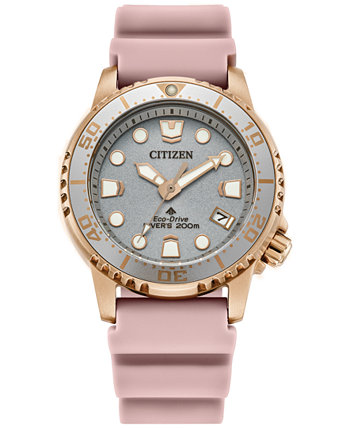 Смарт часы Citizen Eco-Drive Women's Promaster Dive с розовым ремешком, 37mm Citizen