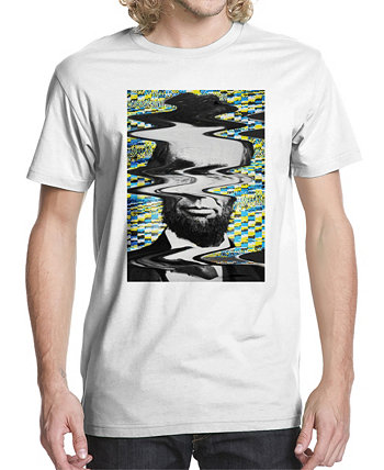 Мужская футболка с рисунком Static Abe Buzz Shirts