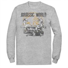 Мужская футболка Jurassic World с потертостями Raptor Battle Jurassic World