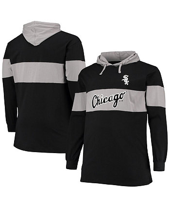 Men's Black Chicago White Sox Big and Tall Pullover Hoodie Profile