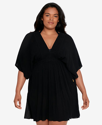 Пляжное платье-туника больших размеров LAUREN Ralph Lauren