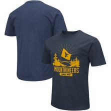 Мужская футболка Colosseum Navy West Virginia Mountaineers Fan Fan Colosseum