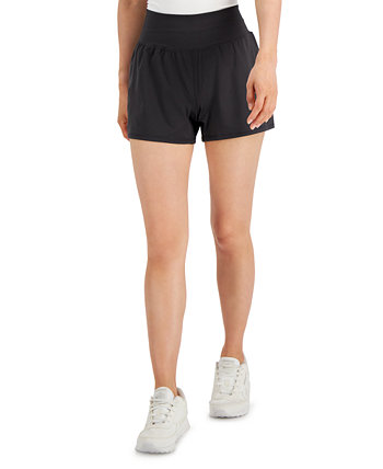 Women's Solid Knit Run Shorts, Created for Macy's ID Ideology