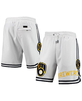 Мужские белые шорты с логотипом Milwaukee Brewers Team Pro Standard
