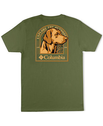 Мужская хлопковая футболка с принтом в виде собаки Columbia Columbia