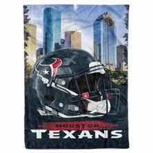Houston Texans 66&#34; x 90&#34; City Sketch Blanket Logo Brand
