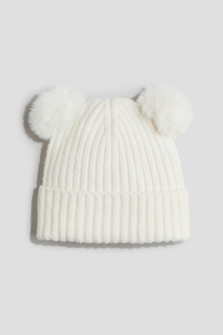 Зимняя шапка и головной убор H&M Rib-Knit Pompom Beanie H&M