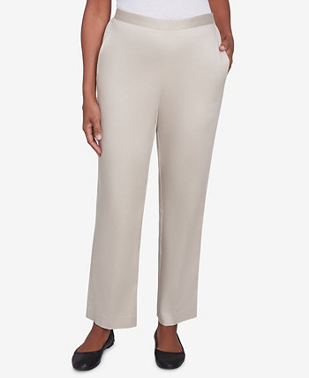 Petite Sateen Woven Short Length Pants Alfred Dunner