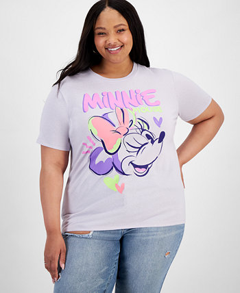Trendy Plus Size Minnie Wink Sketch Graphic T-Shirt Disney