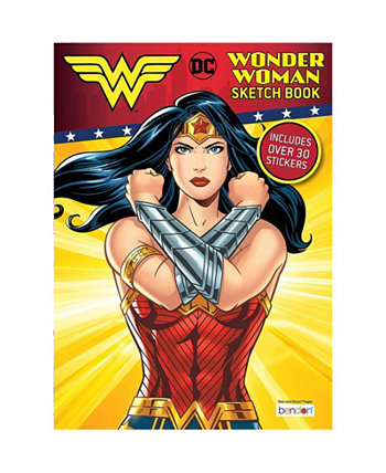 Wonder Woman Sketch Book With Stickers Bendon