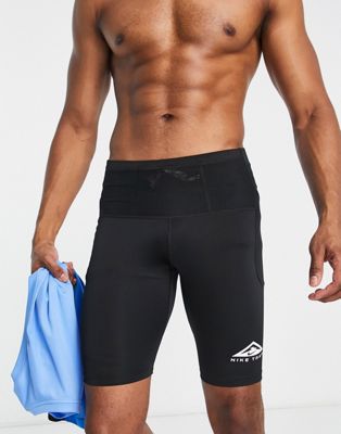 Найк беговые шорты Dri-FIT Trail черного цвета для мужчин Nike