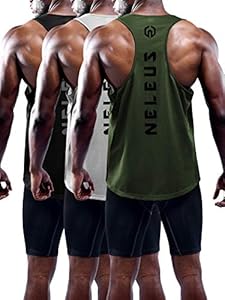 Мужская Майка NELEUS Y-Back Muscle Tank Top 3-Pack NELEUS