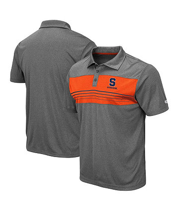 Мужская рубашка-поло с принтом темно-серого цвета Syracuse Orange Smithers Colosseum