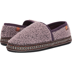 Тапочки Acorn Woven Trim Moc с амортизирующей стелькой и флисовой подкладкой Acorn