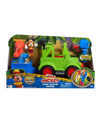 Игровые фигурки Disney Junior Dino Safari Rover, 6 предметов и игровой набор с машинами Mickey Mouse