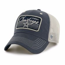 Men's '47 Navy/Natural Dallas Cowboys  Five Point Trucker Clean Up Adjustable Hat Unbranded