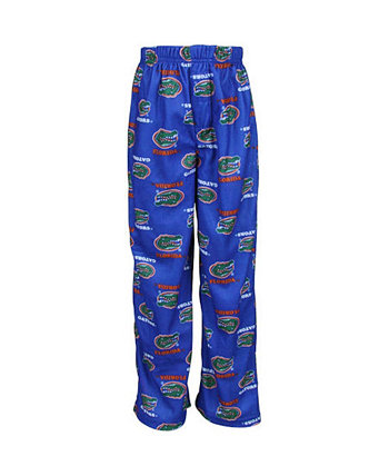 Florida Gators Youth Boys Royal Blue Team Logo Flannel Pajama Pants Genuine Stuff