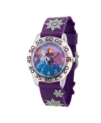 Часы для учителей времени из прозрачного пластика для девочек Disney Frozen 2, Эльза и Анна, 32 мм Ewatchfactory