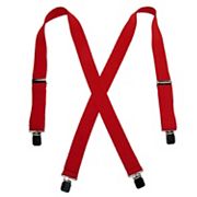 Men's Terry Casual Elastic Clip-end 1 1/2 Inch Suspenders Ctm