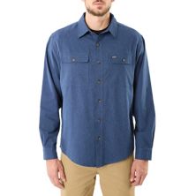 Мужская рабочая одежда Smith's, однотонная фланелевая рубашка на пуговицах обычного кроя с двумя карманами Smith's Workwear