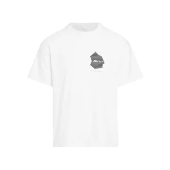 Spray-Paint Logo Cotton Short-Sleeve T-Shirt Objects IV Life by Daniel Arsham