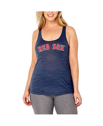 Женская темно-синяя майка Boston Red Sox Swing for the Fences со спиной-борцовкой больших размеров Soft As A Grape