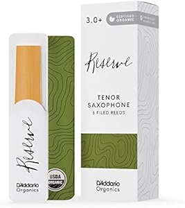 Резинки D'Addario Reserve для тенор-саксофона Organic, 3.0+ сила, 10 штук, без химикатов и пестицидов Rico