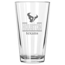 Houston Texans 16oz. Etched Classic Crew Pint Glass The Memory Company