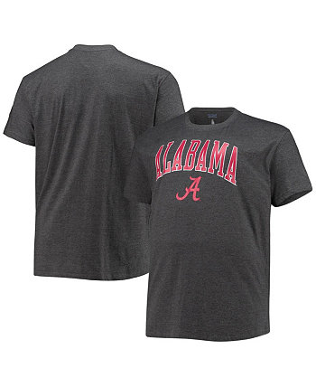 Мужская серая футболка Alabama Crimson Tide Big and Tall Arch Over Wordmark Champion