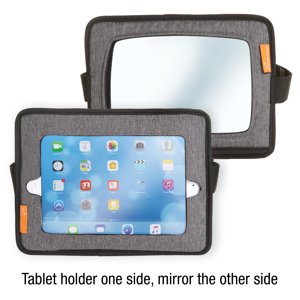 Car Back Seat Tablet Holder & Mirror Grey Dreambaby