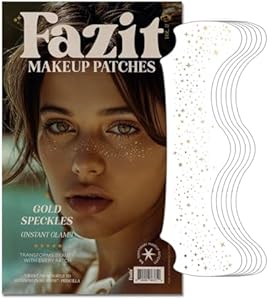 Fazit Makeup Patches - Face Makeup Patches - Beauty Face Makeup - Blue Speckles - Waterproof Blue Speckles - Temporary Face Blue Speckles For Women - 6 count Fazit