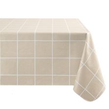 Elrene Home Fashions Windowpane Plaid Printed Square/rectangle Vinyl Tablecloth Elrene