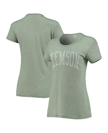 Женская оливковая футболка с принтом Clemson Tigers Keepsake Alternative