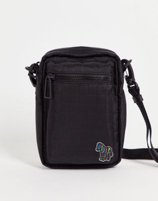 Черная сумка через плечо с логотипом под зебру PS Paul Smith PS Paul Smith