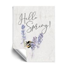 Съемное настенное искусство ArtWall Hello Spring Bee ArtWall