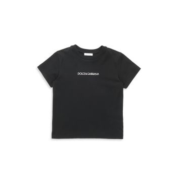 Маленький ребенок &amp;amp; Детская хлопковая футболка с логотипом Dolce & Gabbana