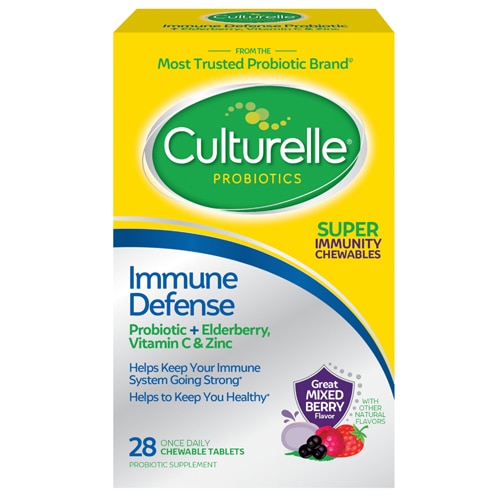 Culturelle Immune Defense Chewable Tablets Mixed Berry -- 28 жевательных таблеток Culturelle