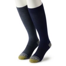 Men's GOLDTOE® 2-Pack Mild Compression Knee High Comfort Socks Set GOLDTOE