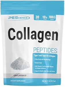 PEScience Collagen Peptides Powder, Hydrolyzed Collagen Protein with Vitamin C, 30 Servings, Chocolate, Supports Hair, Skin, and Nails PEScience