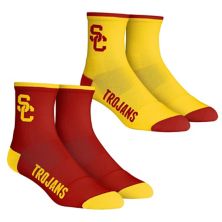 Youth Rock Em Socks USC Trojans Core Team 2-Pack Quarter Length Sock Set Unbranded