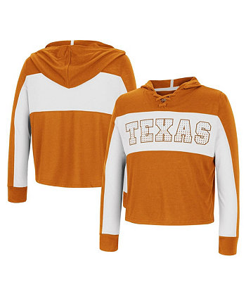 Girls Youth Texas Orange Texas Longhorns Galooks Hoodie Lace-Up Long Sleeve T-shirt Colosseum