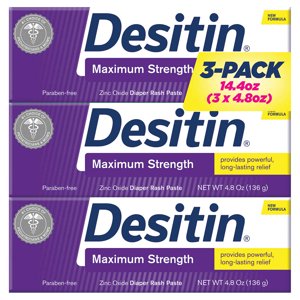 Desitin Baby Diaper Rash Maximum Strength Original Paste, 3 pk./4.8 oz. Desitin