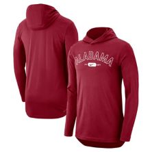 Men's Nike Crimson Alabama Crimson Tide Campus Performance Long Sleeve Hoodie T-Shirt Nitro USA