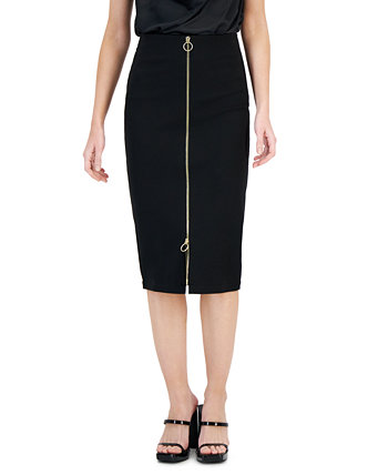 Женская юбка-карандаш Ponte с молнией спереди, созданная для Macy's I.N.C. International Concepts