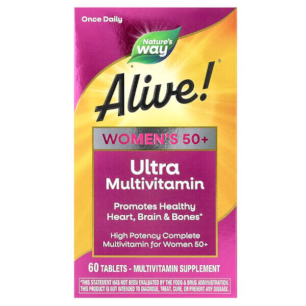 Alive! Женский мультивитамин 50+ - 60 таблеток - Nature's Way Nature's Way